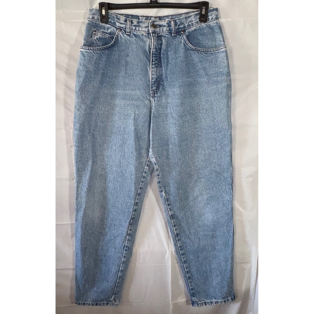 Vintage Levis 900 Series High Waisted Mom Jeans 34" Waist Light Wash Tapered Leg